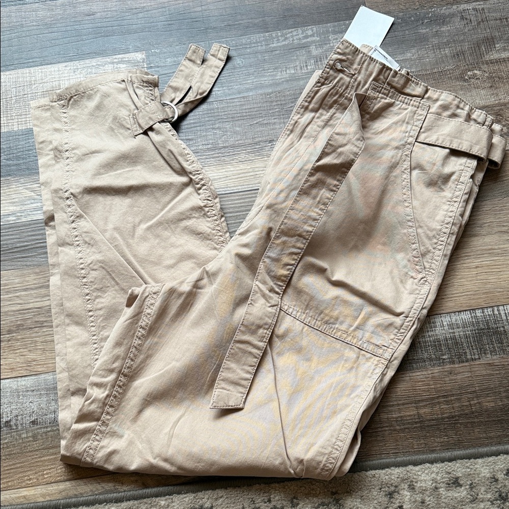 H&M Women Tan Cargo Pants